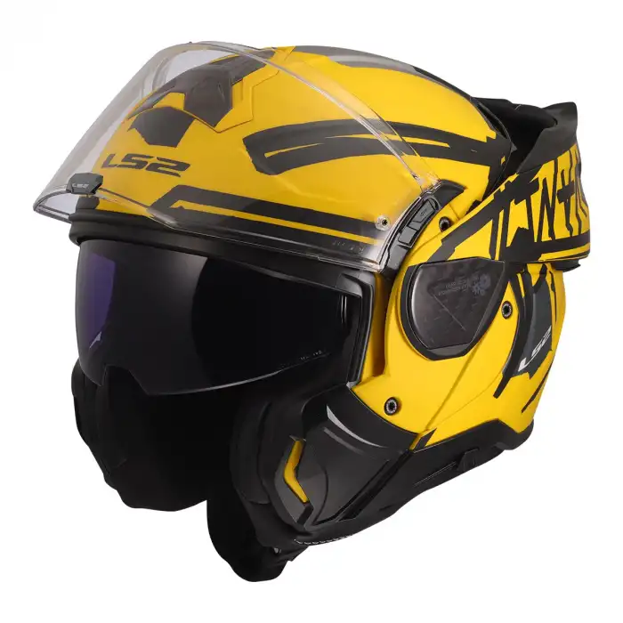 LS2 ADVANT 2 TAPE MAT SARI-SİYAH KASK L