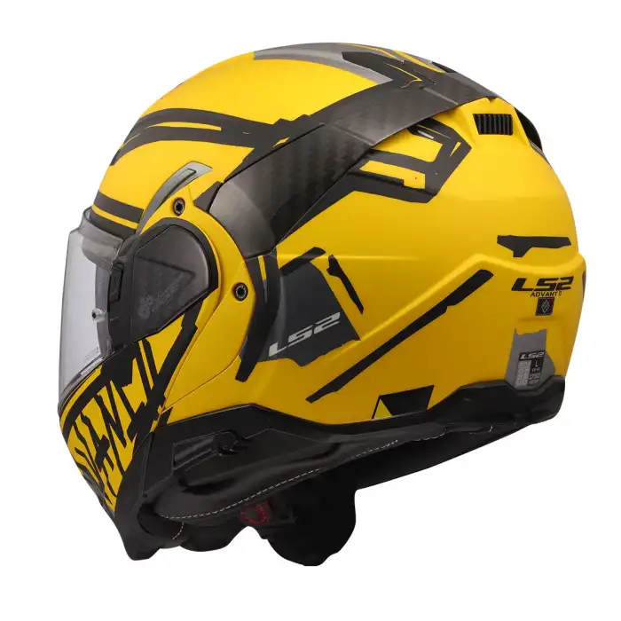 LS2 ADVANT 2 TAPE MAT SARI-SİYAH KASK  MAT SARI - SİYAH