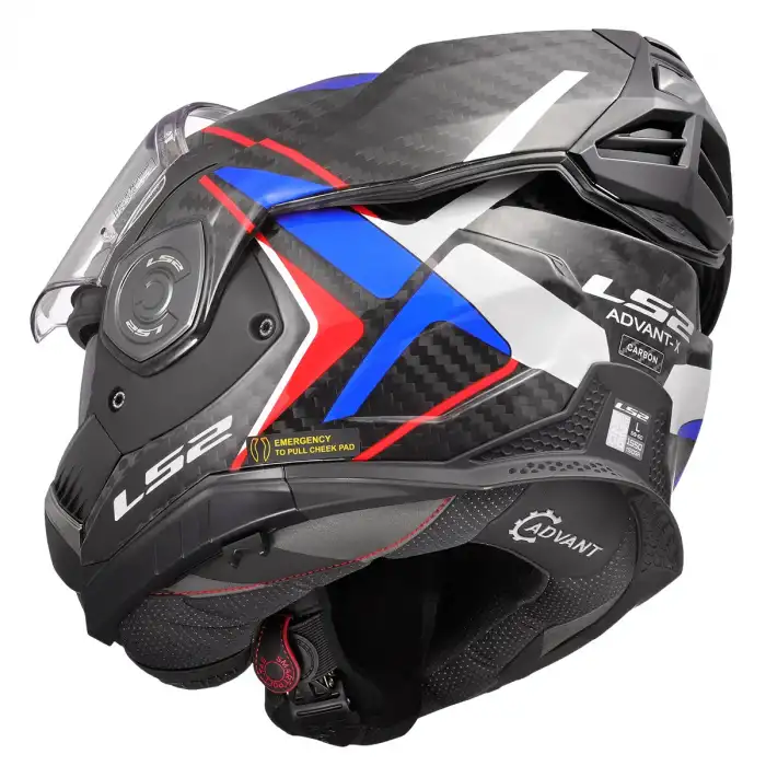 LS2 ADVANT X KARBON FUTURE II BEYAZ-MAVİ KASK BEYAZ - MAVİ