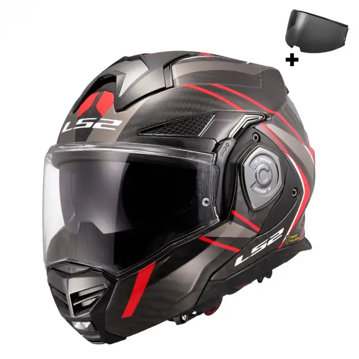 LS2 ADVANT X KARBON FUTURE II KIRMIZI KASK KIRMIZI