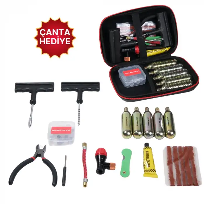 KNMASTER MOTORSİKLET LASTİK TAMİR SETİ