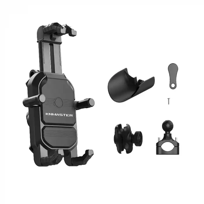 KNMASTER TT-830 TİTREŞİMLİ TÜM MOTORSİKLETLERE UYUMLU TELEFON TUTUCU