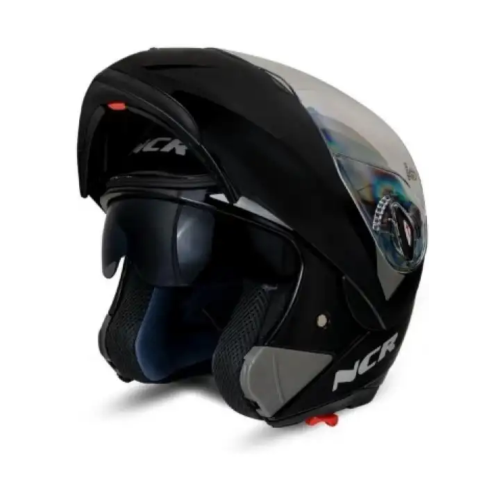 MOTOR KASK ÇENE AÇILIR GÖZLÜKLÜ NCR - 158 - MAT SİYAH MAT SİYAH