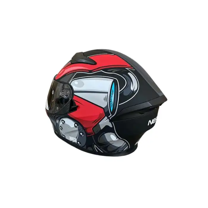 NERO KASK FULL FACE 316 MAT SİYAH - KIRMIZI B4