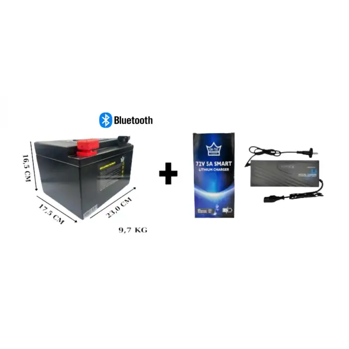 LİTYUM 72V 20 AH AKÜ + ŞARJ CİHAZI E-BİKE (6 ADET 12-24 AKÜ YERİNE KULLANILABİLİR)