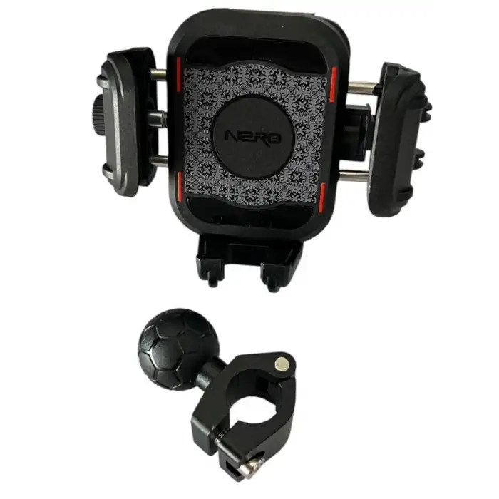 NERO - (909) (NR-MH003) AYNA KOLU BAĞLANTILI TELEFON TUTUCU YANDAN KİTLEMELİ (TİTREŞİM MODÜLLÜ)