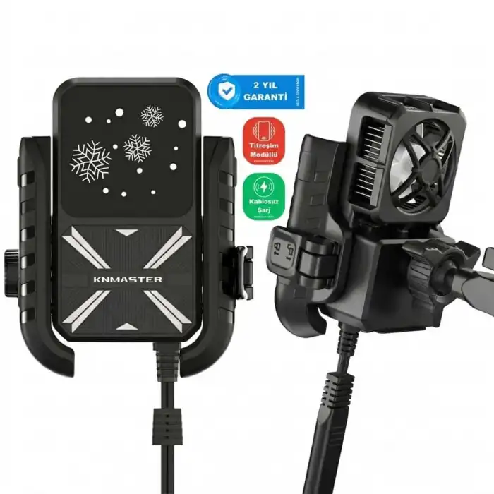 KNMASTER TT-550 UFC TİTREŞİM ÖNLEYİCİ MOTOSİKLET TELEFON TUTUCU