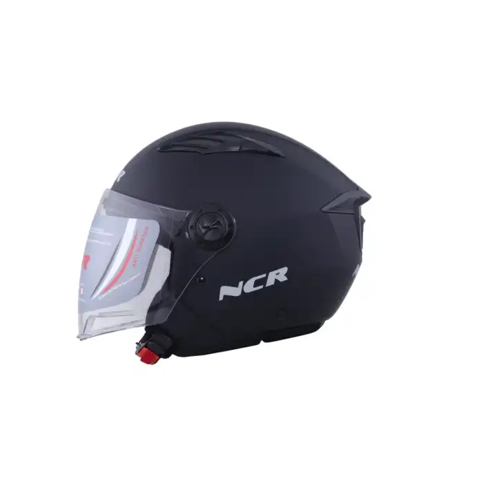 KASK ÇENESİZ VİZÖRLÜ NCR 236 ECE BELGELİ - MAT SİYAH MAT SİYAH