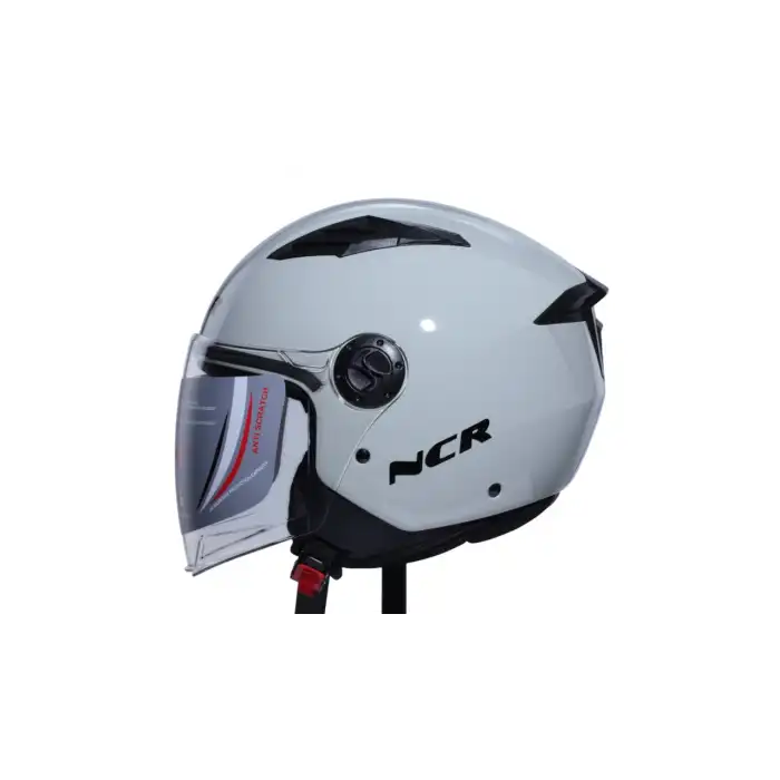 KASK ÇENESİZ VİZÖRLÜ NCR 236 ECE BELGELİ - GRİ GRİ