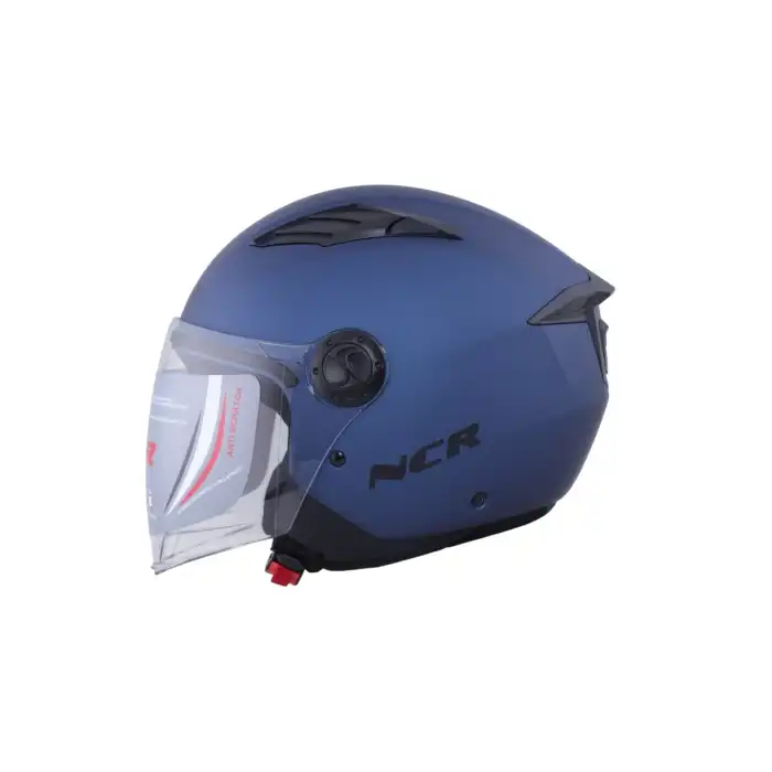KASK ÇENESİZ VİZÖRLÜ NCR 236 ECE BELGELİ -METAL MAVİ METAL MAVİ