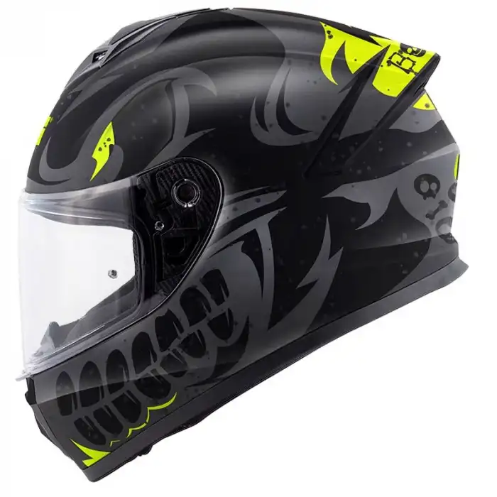 GIVI 50.X BONES MAT SİYAH-NEON SARI KASK MAT SİYAH/SARI