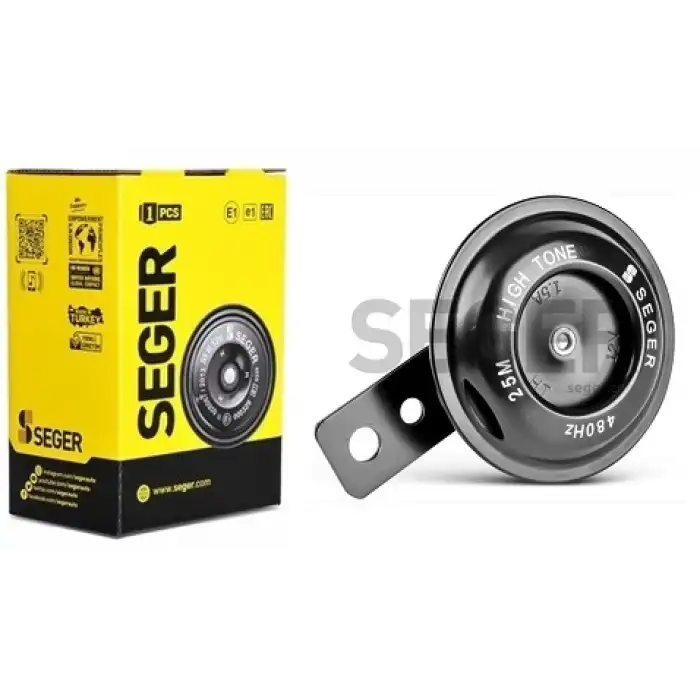 KORNA 12V SEGER MİNİ JAPON KORNA SİYAH ( DİT )