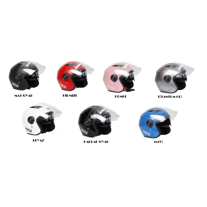 MOTOR KASK ÇENESİZ YAZLIK  NXO   KARIŞIK RENK