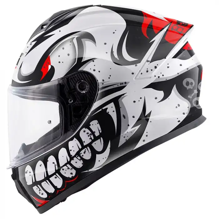 GIVI 50.X BONES BEYAZ-KIRMIZI KASK  BEYAZ/KIRMIZI