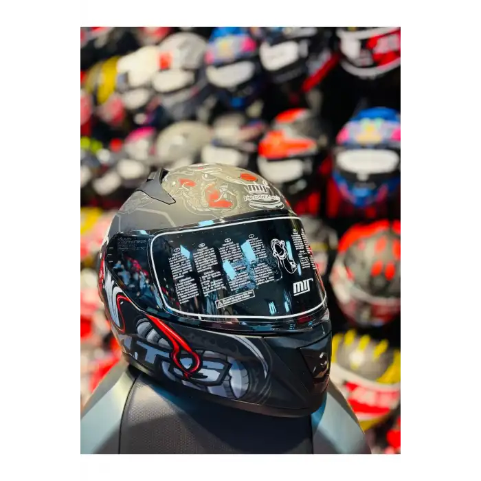 MTS PRO HELMETS M-801 MYTH GREY FULL FACE MOTOSİKLET KASKI