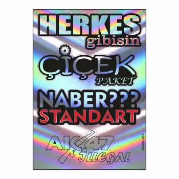 A5 HOLOGRAM STİCKER
