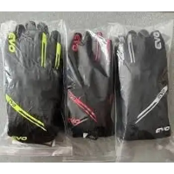 EVO MOTOSİKLET ELDİVEN KORUMALI  SİYAH / KIRMIZI/SARI