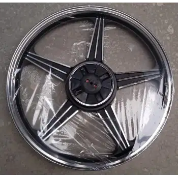 ARKA JANT ALÜMİNYUM SİYAH [1.85 * 18] BÜYÜK BALATA KAMPANASIZ - KAPLİN LASTİKLİ CG [OEM KALİTE]