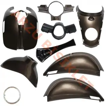 KAPORTA SET [BOYALI AKSAM] [KAHVERENGİ] - KUBA BLUEBERRY