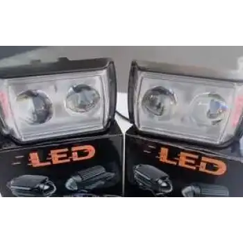 MOTOSİKLET SİS FARI ÇİFT MERCEK (KIRMIZI SARI FLAŞ)