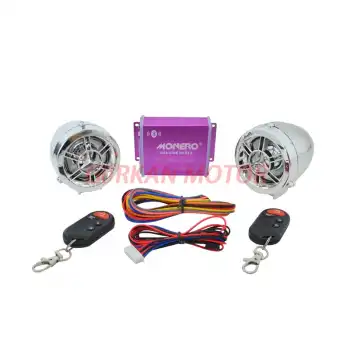 MP3 MOTOSİKLET ALARM SETİ [BLUETOOTH] [M - R] KROM