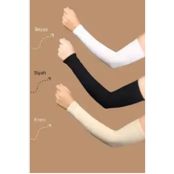 BEYAZ KREM SİYAH  KOLLUK