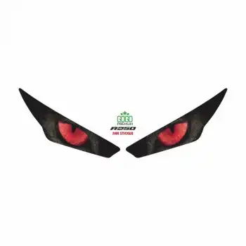 RKS R250 2023 - 2024 UYUMLU FAR STİCKER KIRMIZI GÖZ