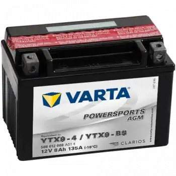 VARTA 12-9 YATIK YTX9-BS 12V8Ah 135A AKÜ