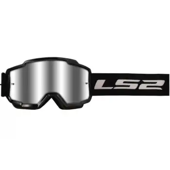 LS2 CHARGER GOGGLES MOTOKROS GÖZLÜK (IRIDIUM CAMLI) SİYAH