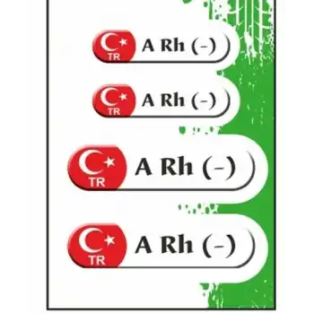 KAN GURUBU BEYAZ DÖRTLÜ ETİKET ARH-