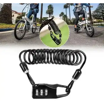 ARVEN-23 ŞİFRELİ + KABLOLU KİLİT ZX-2127-1 (3 KADEMELİ)