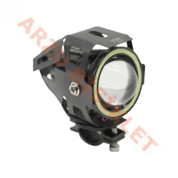 ÇAKARLI LED SİS FARI KAFESLİ - SİYAH