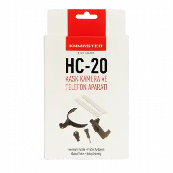 KNMASTER HC-20 KASK ÇENE YAPIŞTIRICILI TELEFON VE AKSİYON KAMERA TUTUCU FULL SET