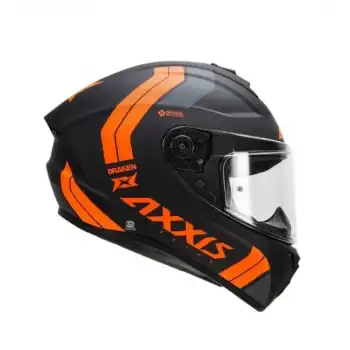 AXXIS DRAKEN S SIMAN B4 MAT FLUO ORANGE KASK MAT FLUO ORANGE