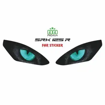 RKS R250 2023 - 2024 UYUMLU FAR STİCKER MAVİ GÖZ