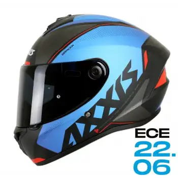 AXXIS DRAKEN S GEAR E7 MATT MAVİ KASK MAT MAVİ