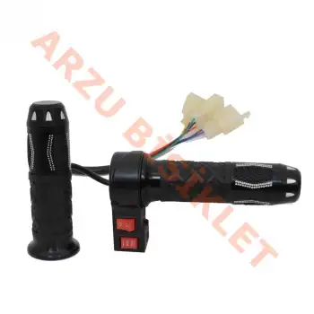 GAZ KOLU [TAKIM] [SİYAH] [3 VİTES - İLERİ - GERİ] E-BIKE