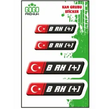 KAN GURUBU SİYAH DÖRTLÜ ETİKET B RH+
