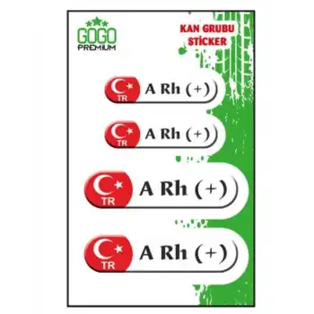 KAN GURUBU BEYAZ DÖRTLÜ ETİKET ARH+