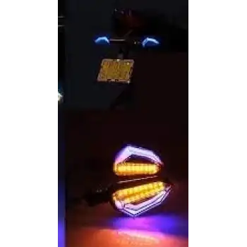 BÜYÜK KAYAR LED SİNYAL ÇİFT RENK MATRİX TURUNCU