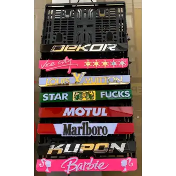 MOTOSİKLET PLAKALIK PLASTİK YAZILI