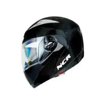 MOTOR KASK ÇENE AÇILIR GÖZLÜKLÜ NCR - 158 PARLAK SİYAH