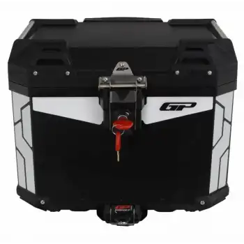 GP KOMPOZİT UNİVERSAL 37 LT ALÜMİNYUM SİYAH MOTOSİKLET ÇANTASI