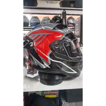ARWİC AR939 PRO RED FULL FACE KASK GRİ - KIRMIZI