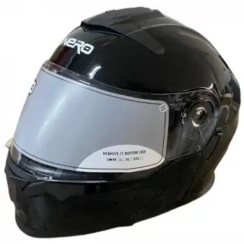 NERO ÇENE AÇILIR KASK 912 SİYAH SİYAH