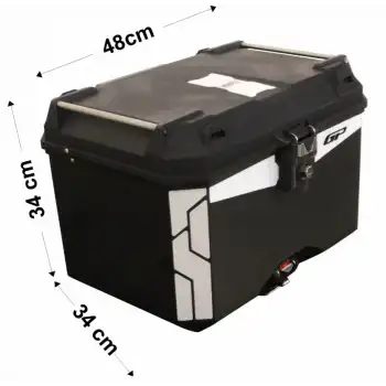 GP KOMPOZİT UNİVERSAL 45 LT PLASTİK SİYAH MOTOSİKLET ÇANTASI