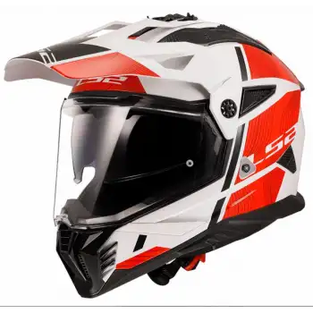 LS2 PIONEER 2 KASK HILL KASK BEYAZ-KIRMIZI M