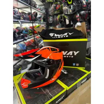 SWAY SW 618 STARDUST ORANGE ÇOCUK KASKI