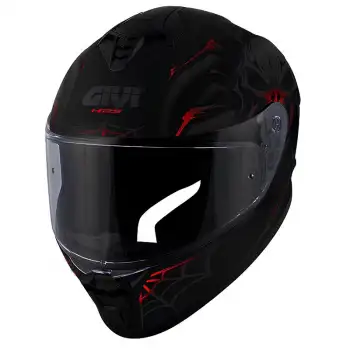 GIVI 50.X ARACHNO MAT SİYAH-KIRMIZI KASK MAT SİYAH-KIRMIZI