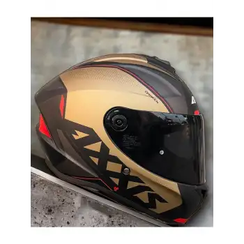 AXXIS DRAKEN S GEAR A9 MATT GOLD KASK - M